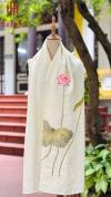 Khăn đũi tơ tằm thêu tay HANHSILK